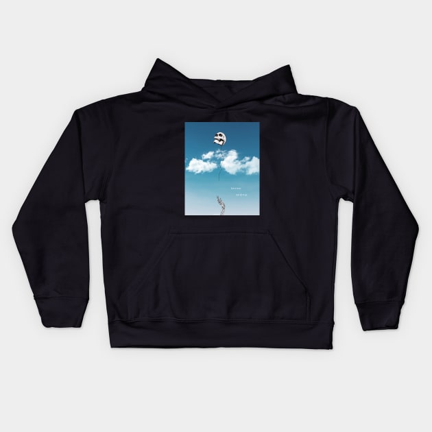 Somewhere Up Here Kids Hoodie by Tommy Devoid